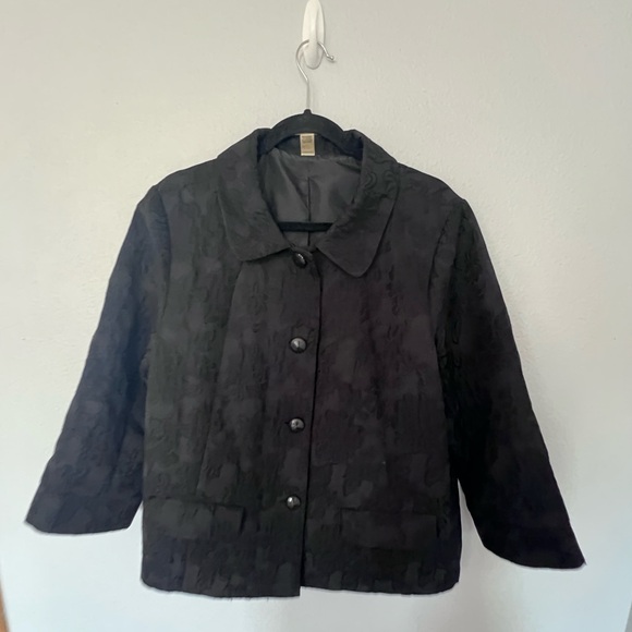 Old Navy Black Embroidered Plus Size Jacket Size XX Large - Picture 1 of 3